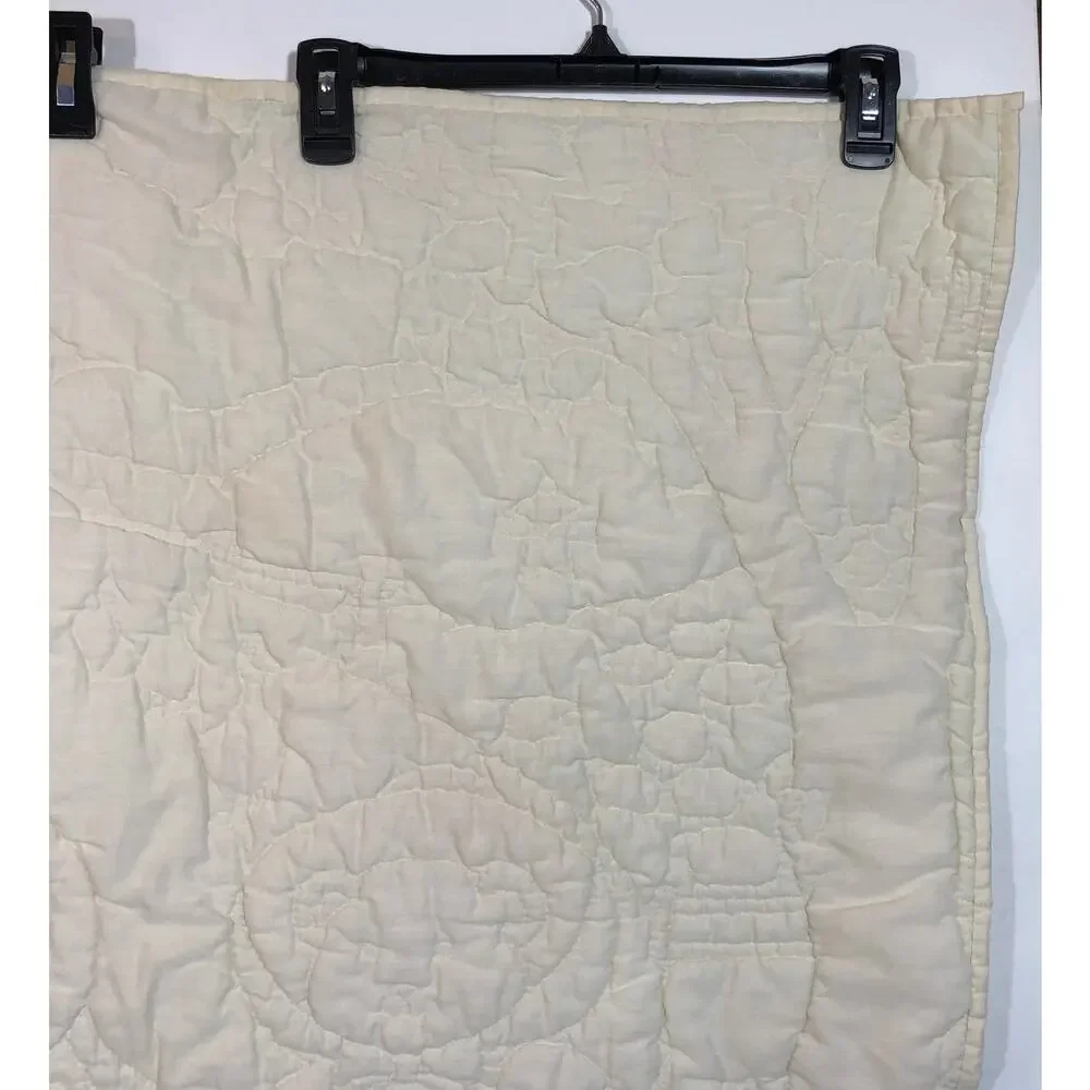 Vintage Quilt Baby Blanket Teddy Bears Bunny AS IS READ Retro Pastel
